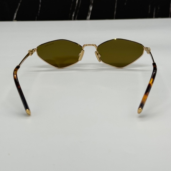 NEW SMU 56Z 5AK09Z MIU MIU SUNGLASSES MU56ZS 5AK09Z GOLD MU 56ZS WOMEN EYEWEAR